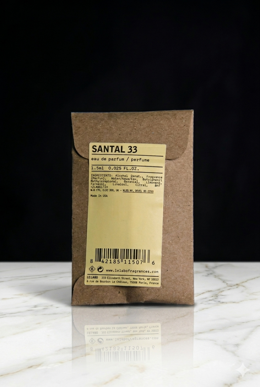 Le Labo Santal 33 Official Sample