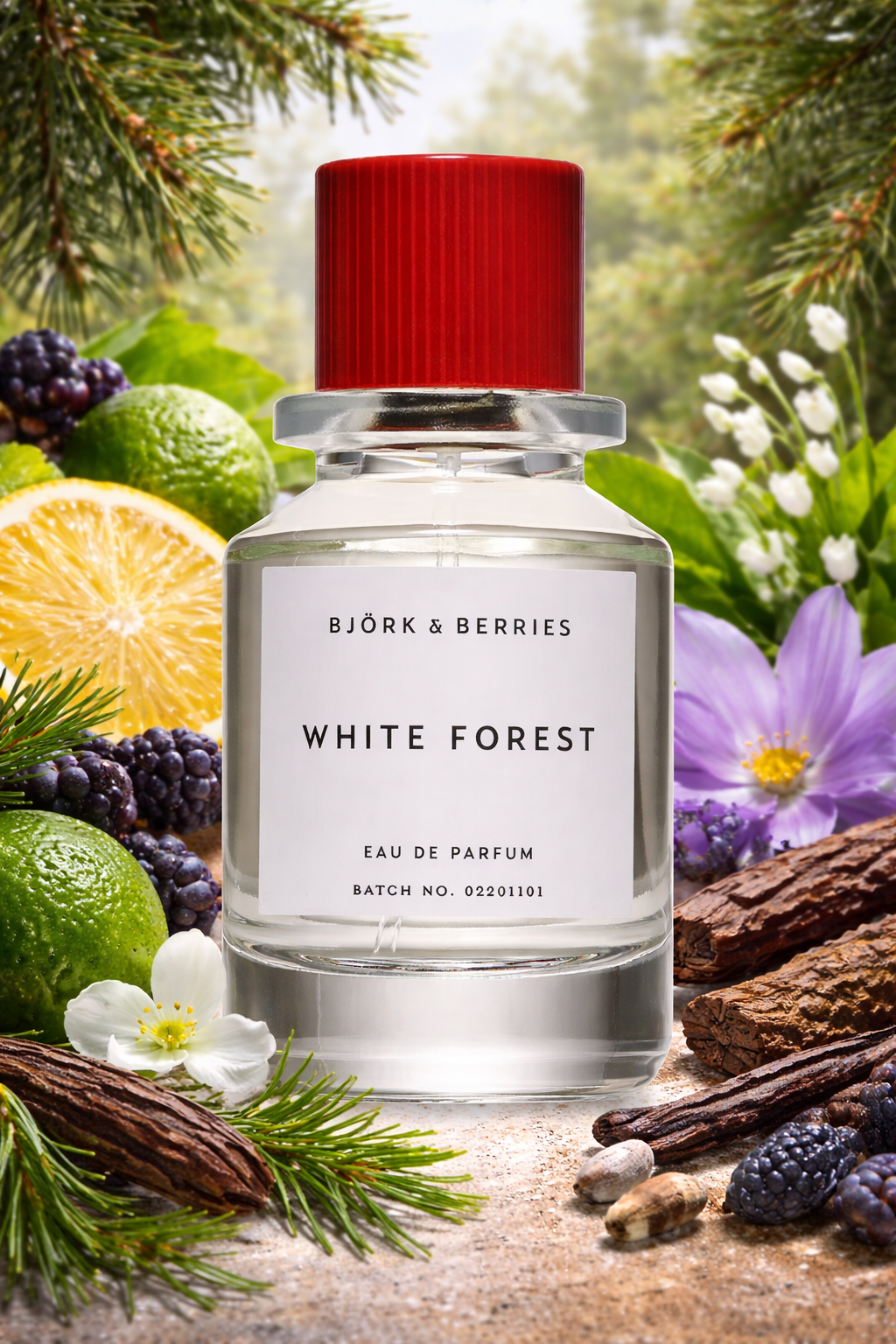 Bjork and Berries White Forest
